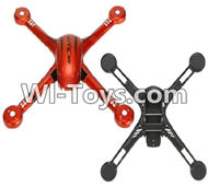 JJRC H11 H11C H11D Parts-02 Upper and Bottom shell cover-Orange For JJRC H11 H11C H11D Quadcopter Spare parts,RC drone Parts,2.4G UFO Parts